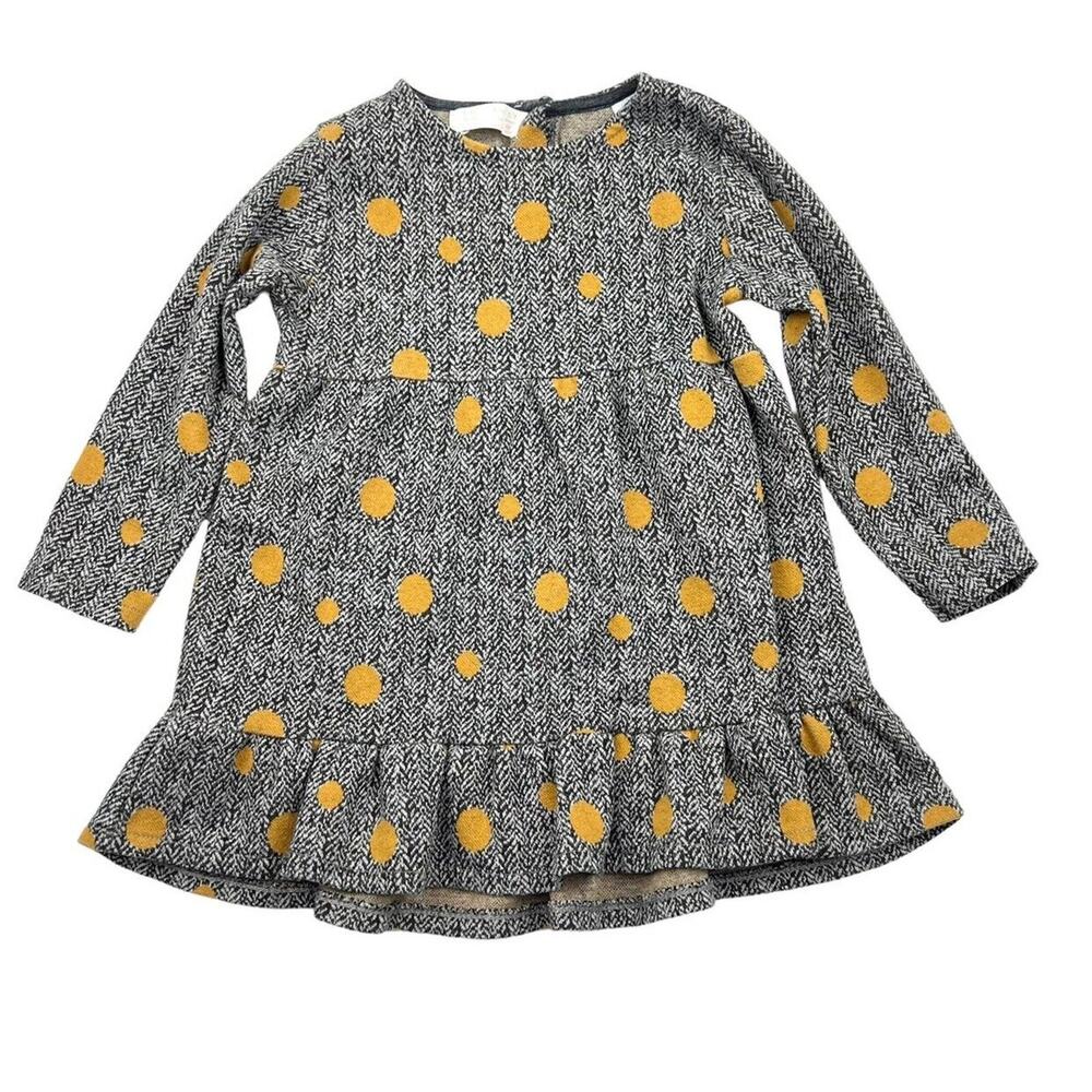 Zara Tweed Polka Dot Dress